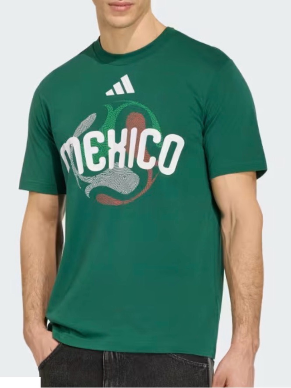 Adidas Mexico World Cup Men’s T-shirt Size L Green New